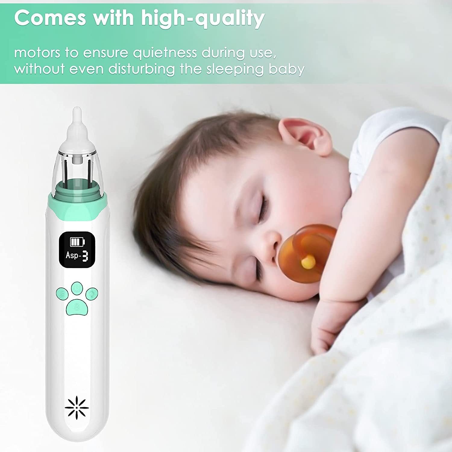 Electric Baby Nasal Aspirator – Medical-Grade, Safe & Effective